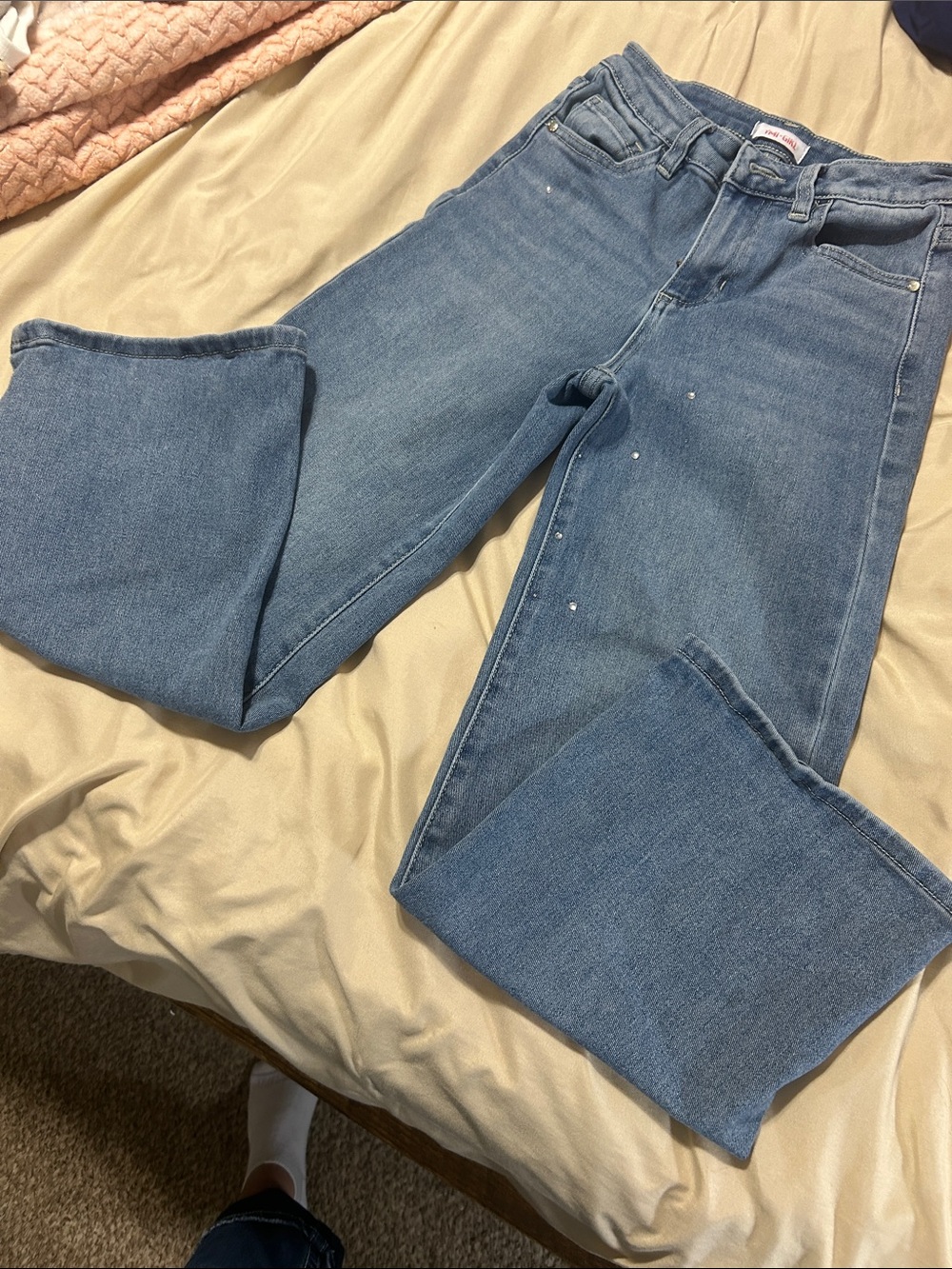Kids' Light Blue Straight-Leg Jeans